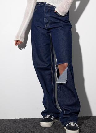 Двусторонние рваные джинсы в стиле grunge артикул: 330437 фото