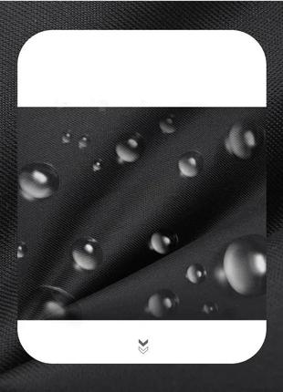 Чоловічий рюкзак повсякденний для ноутбука geerdun міський непромокальний нейлоновий чорний usb порт10 фото