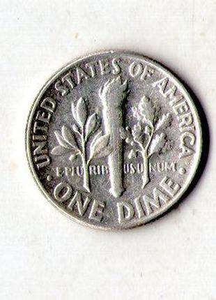 Сша дайм (10 центов) 1959 год серебро silver roosevelt dime №243