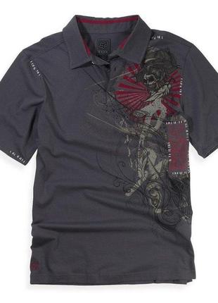Поло fox inked polo (charcoal), xl