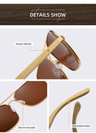 Роскошные дизайнерские солнцезащитные очки для вождения унисекс2 фото