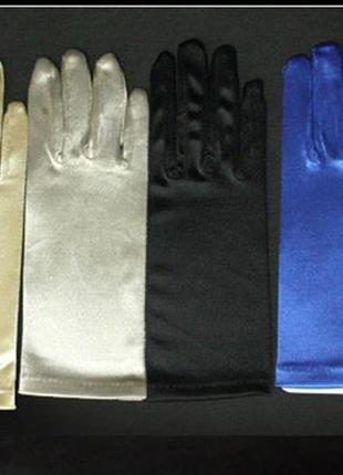 Жіночі еластичні короткі рукавички зі спандексу для танців і ін.3 фото