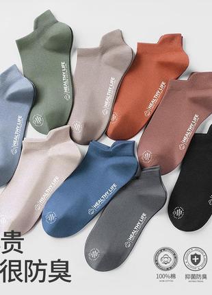 Бавовняні шкарпетки з вишивкою, що дихають невидимі шкарпетки3 фото