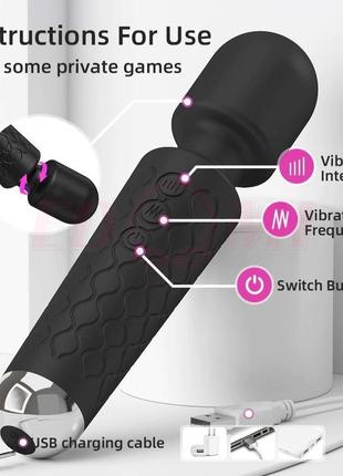 Беспроводной вибратор usb массажер секс-игрушки мастурбатор