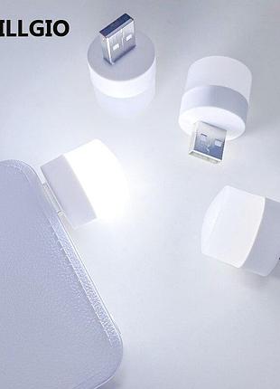 Портативна світлодіодна usb led лампа-ліхтарик нічник 1w (білий)