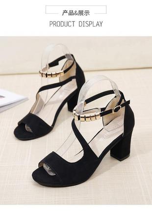 Модные трендовые замшевые женские сандалии босоножки 20233 фото