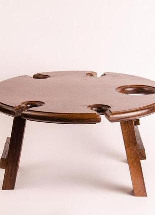Дерев'яний столик | піднос | винний стіл7 фото