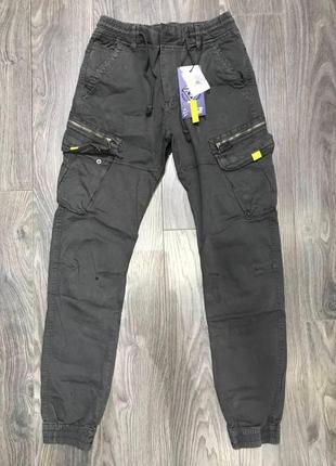 Джогери джинси iteno карго чоловічі 30-38, 33, графіт1 фото