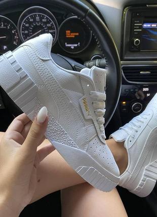 Puma cali triple white