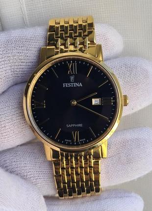 Чоловічий годинник festina f20020 swiss made sapphire 39mm