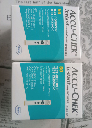 Тест полоски accu-chek instant