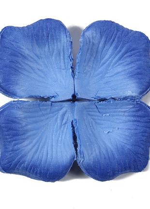Пелюстки троянд штучні 100 штук 50 на 45 мм синьо-блакитний2 фото