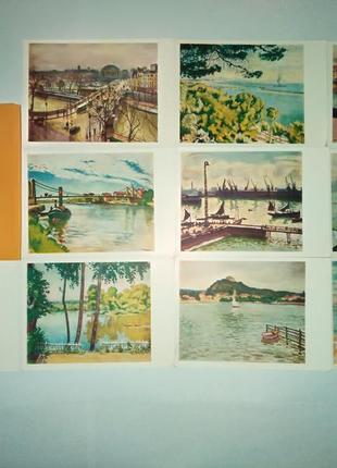 Набори старовинних листівок з репродукцією картин, 1958 - 1975р.2 фото