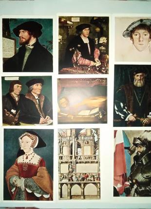 Набори старовинних листівок з репродукцією картин, 1958 - 1975р.3 фото