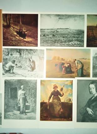 Набори старовинних листівок з репродукцією картин, 1958 - 1975р.5 фото