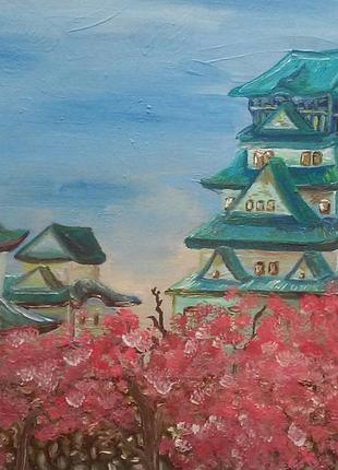 Картина маслом "незвичайний сад",2016рік