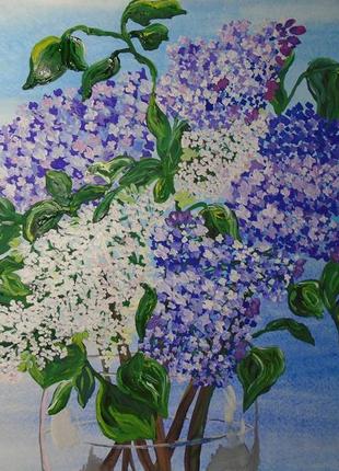 Картина "ваза з бузком"