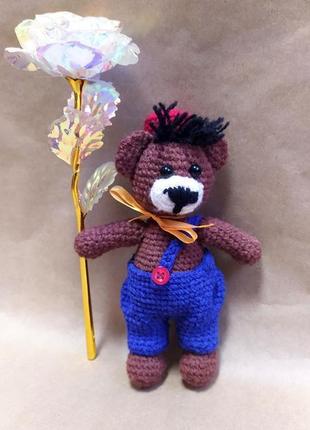 Іграшка ручної роботи "мишко в капелюсі"