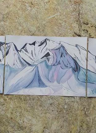 Триптих "гірський спокій"