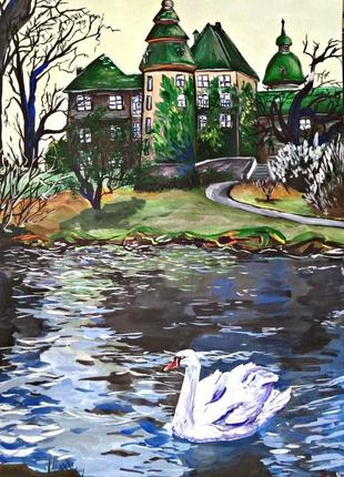 Картина "лебідь", 2019 рік