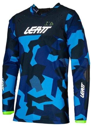 Джерси leatt moto 4.5 enduro jersey (blue), xl