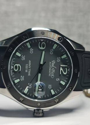 Чоловічий годинник paul picot army time flyingstar p9153 grey swiss made новий