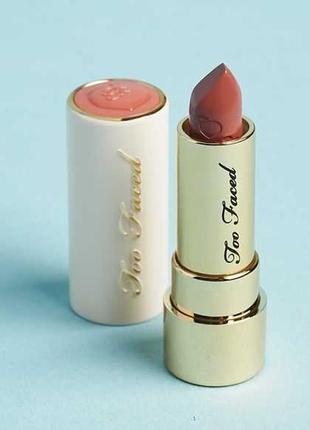 Too faced moisture matte lipstick *sex on the peach mini travel size2 фото