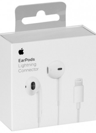 Оригінальні навушники apple earpods з роз'ємом lightning with mic