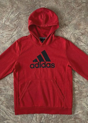 Котоновое подростковое худи толстовка с капюшоном adidas