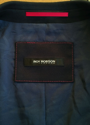 Легкий котоновий піджак звуженого крою roy robson (germany)2 фото