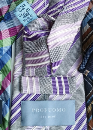 Шовкові звужені краватки profuomo4 фото