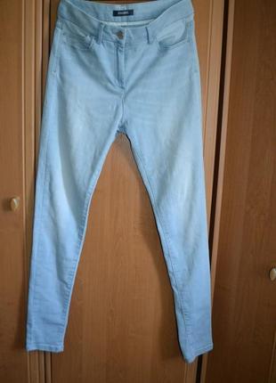 Женские джинсы, леггинсы, размер 14, голубые джинсы6 фото
