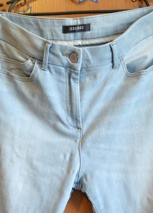 Женские джинсы, леггинсы, размер 14, голубые джинсы7 фото