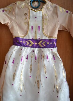 Карнавальный костюм эльза на 3-4 года, платье эльза, холодное сер3 фото