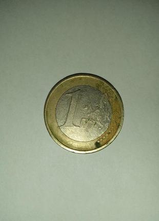 Монета 1 євро 2002 року1 фото