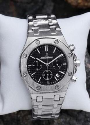 Наручний годинник audemars piguet royal oak chronograph silver-bl1 фото