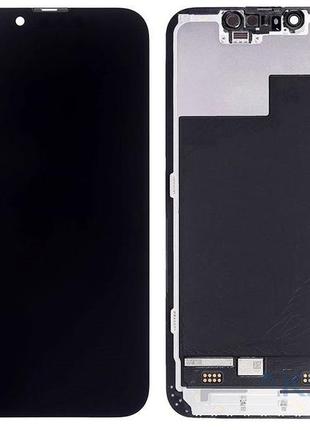 Дисплей для apple iphone 13 mini с сенсором и рамкой черный oled
