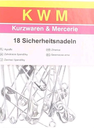 Набір шпильок kwm 18 шт. kwm металик1 фото
