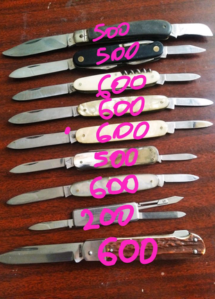 Сувенірні кишенькові складні ножі solingen rostfrei німеччини9 фото