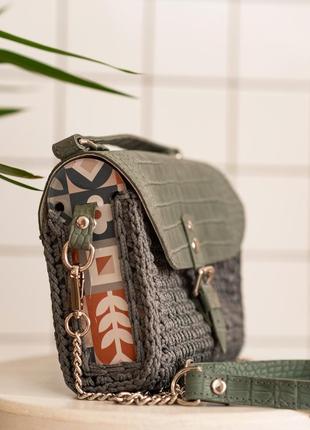 Вʼязана жіноча сумка ручної роботи