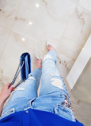 Круті рвані джинси від zara