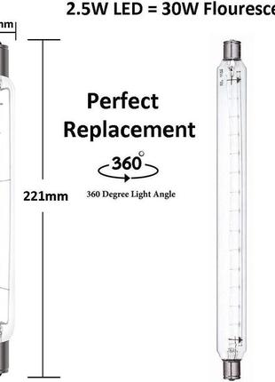 Світлодіодні лампи bonlux 2.5w s15s 221 мм холодний білий 6000k 30 вт s15s заміна лампи t25 світлодіодна лампа s155 фото