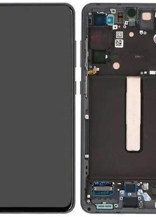 Дисплей samsung g990 galaxy s21 fe с сенсором и рамкой серый оригинал