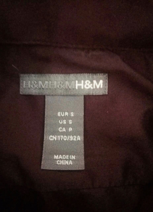 Бордова сорочка h&m2 фото