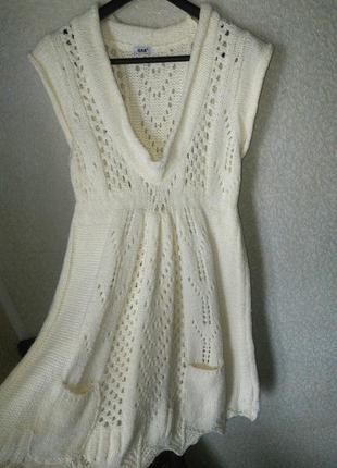 Вязаное платье2 фото