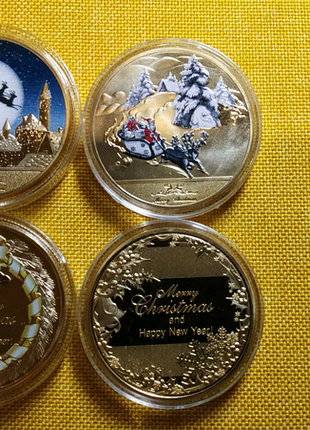 Монета подарункова з новим роком і різдвом