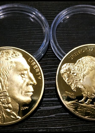 Монета "американский золотой бизон"1 фото