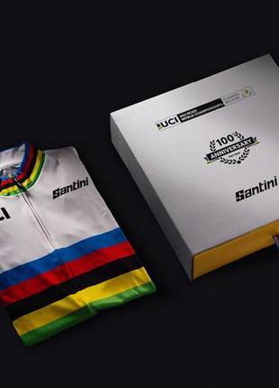 Велоджерсі з лімітованої серіі santini uci road 100 gold jersey m