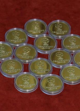 Колекція жетоноподобных монет в кол. 13 шт. фк ліга чемпіонів