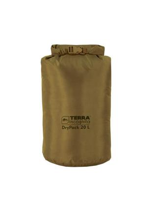 Гермомешок 55 л terra incognita drypack 55 polyester oxford койот/браун